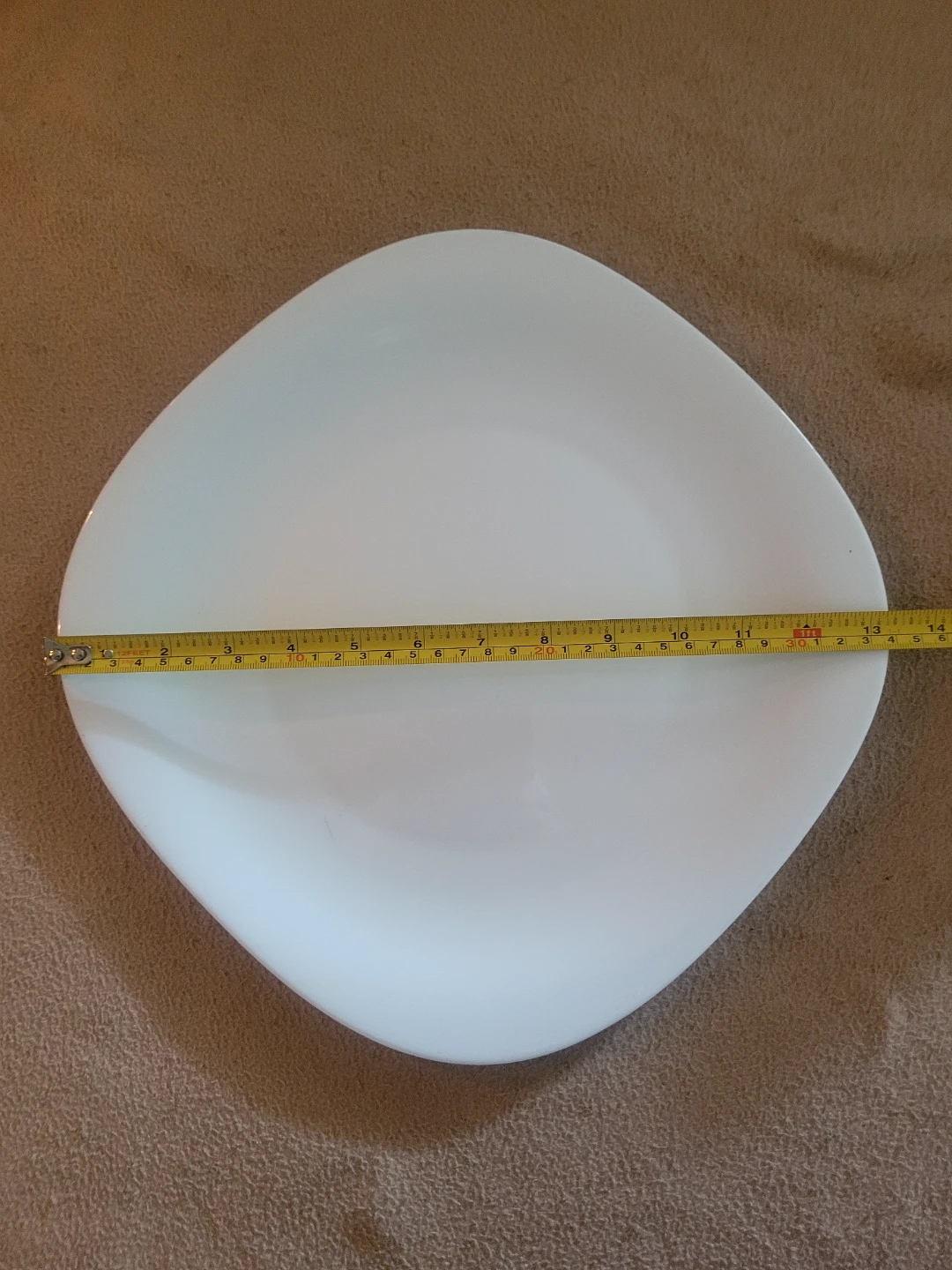White Square Plate♻️ freecycle - photo 3