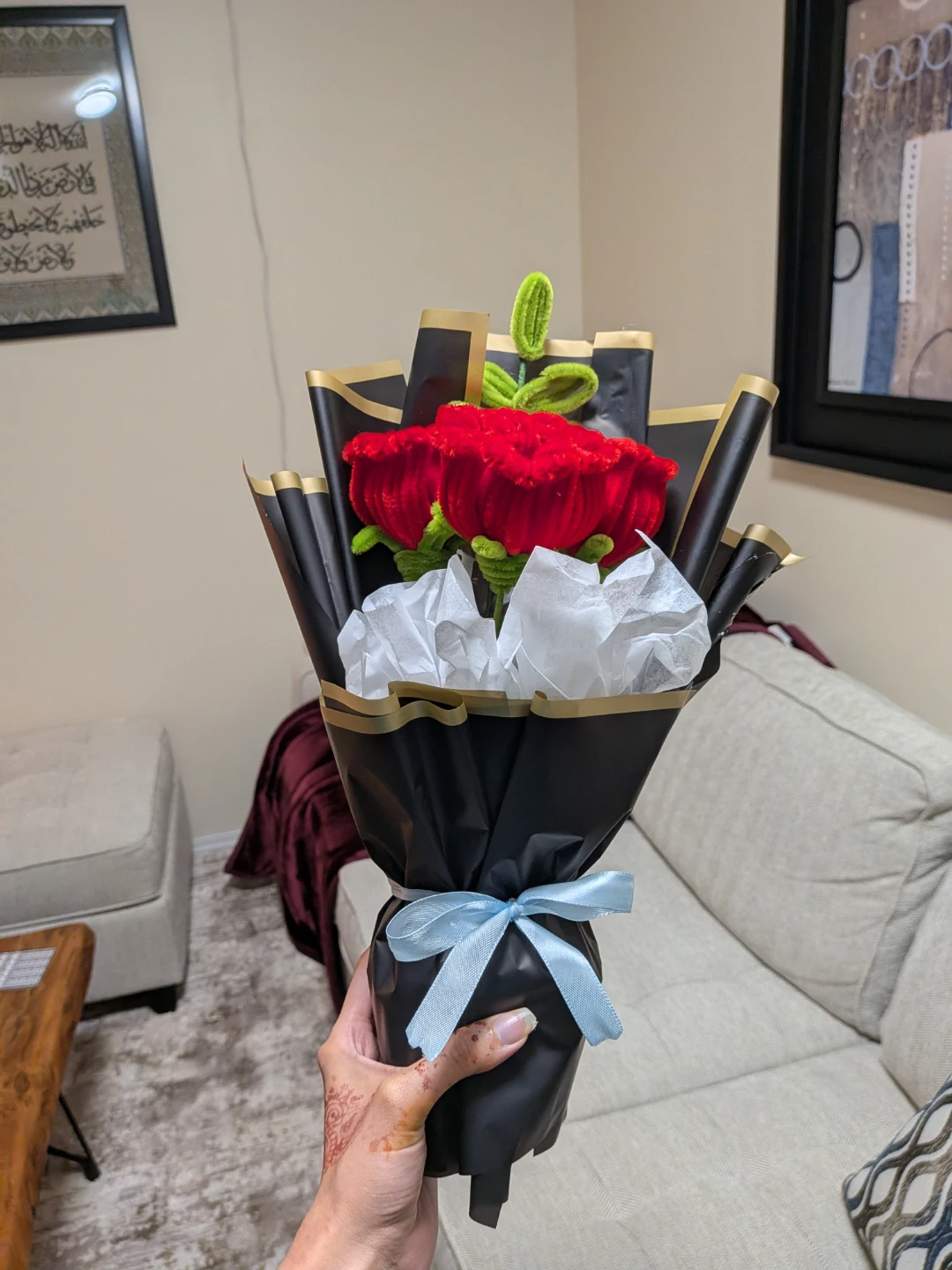 Nush handmade pipe cleaner Rose Bouquet - photo 2