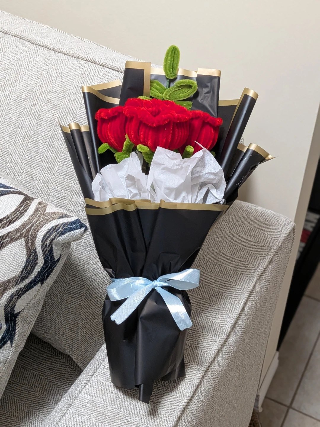 Nush handmade pipe cleaner Rose Bouquet - photo 5