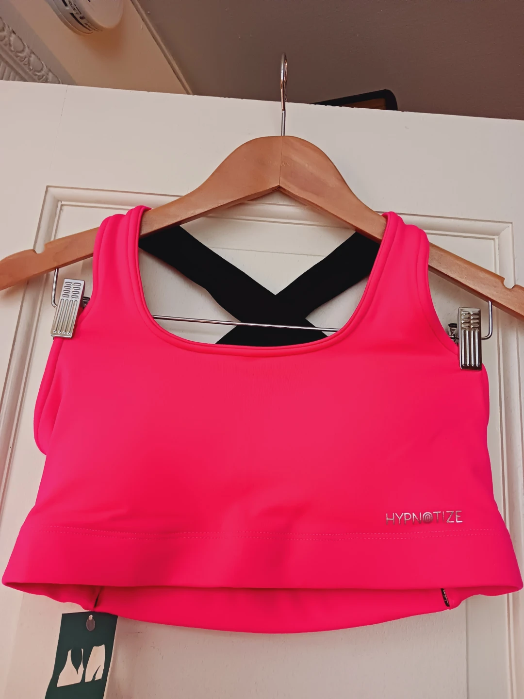 New !!!  Hypnotize 🔥Hot Pink Sports Bra. M. - photo 2