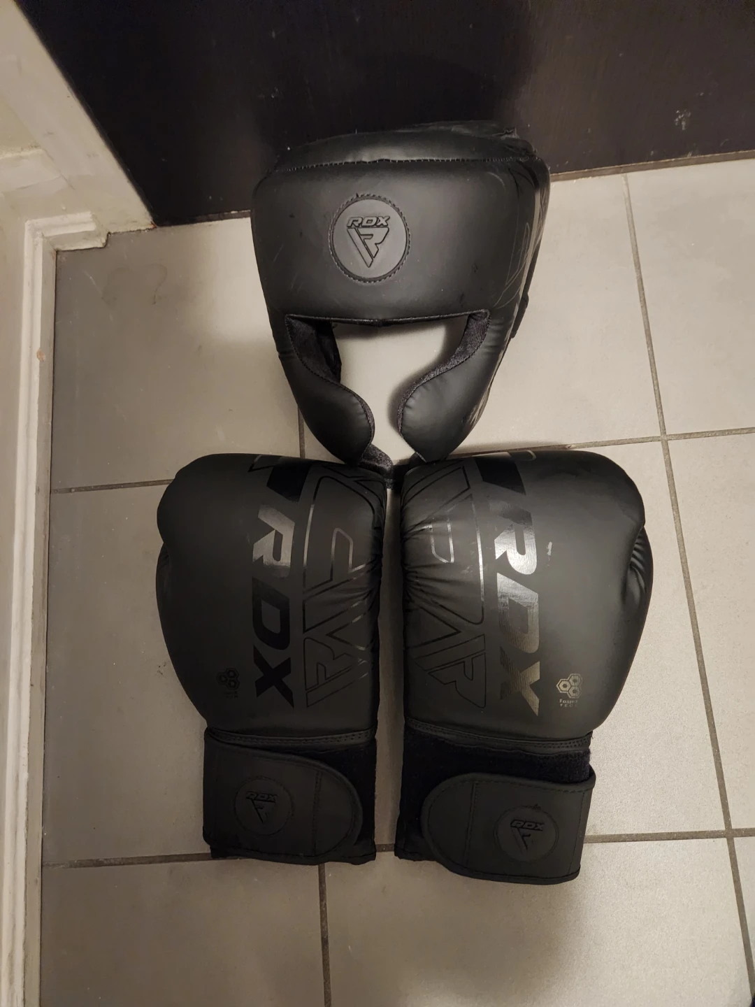 RDX Boxing Gloves and Headgear Set