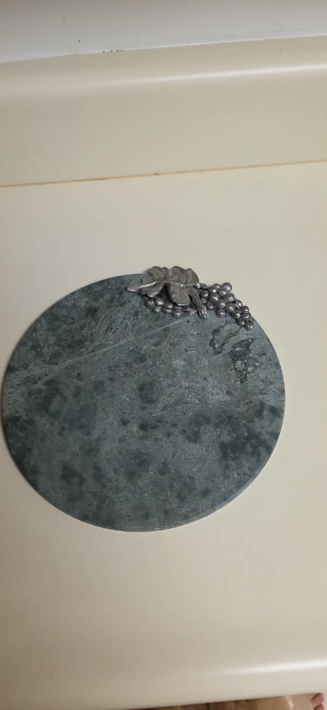 Marble Cheese Board with Grape Design