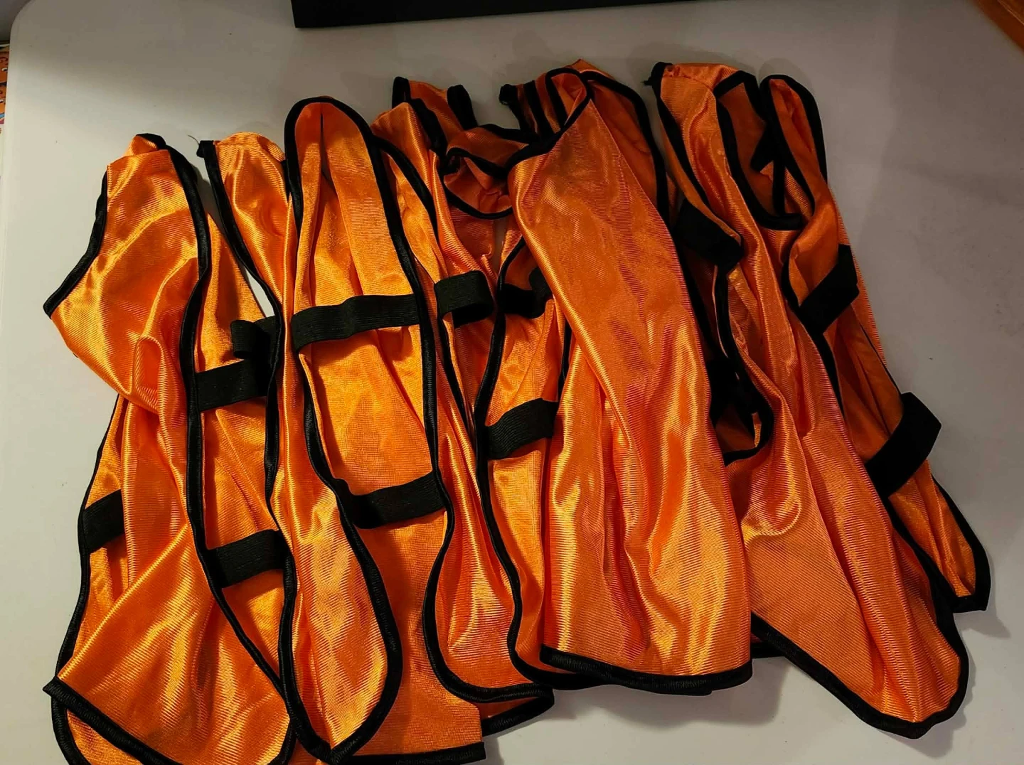 Orange training bibs - Pack of 6