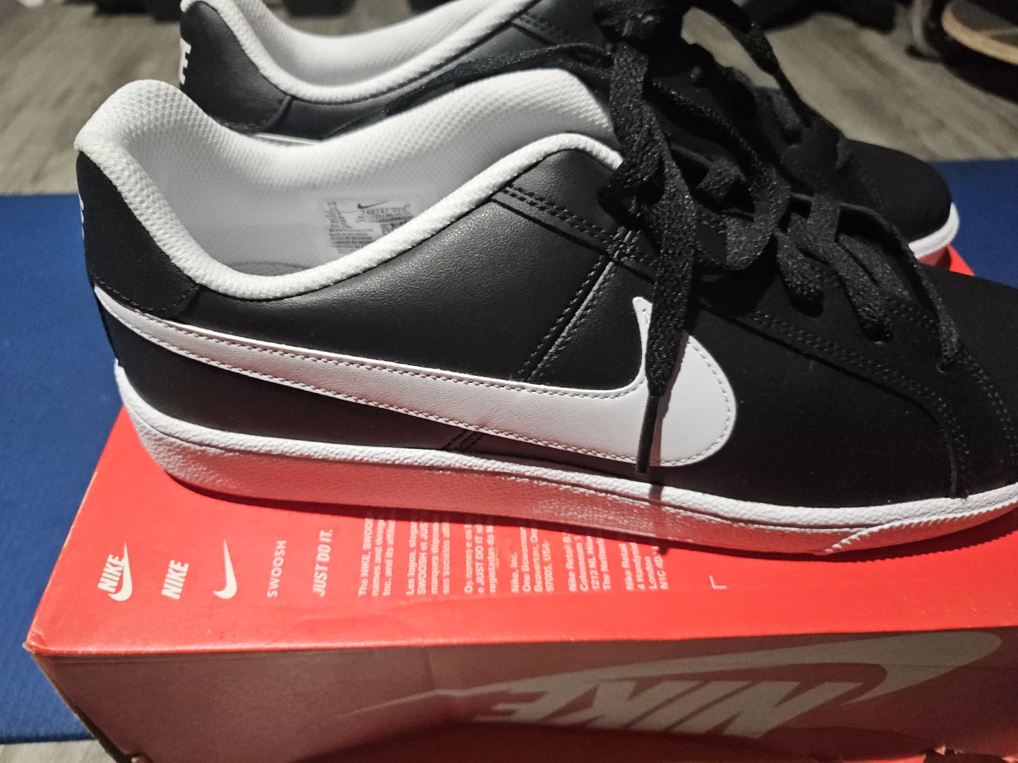 Nike Court Royale Shoes Black White Size 10 - photo 4