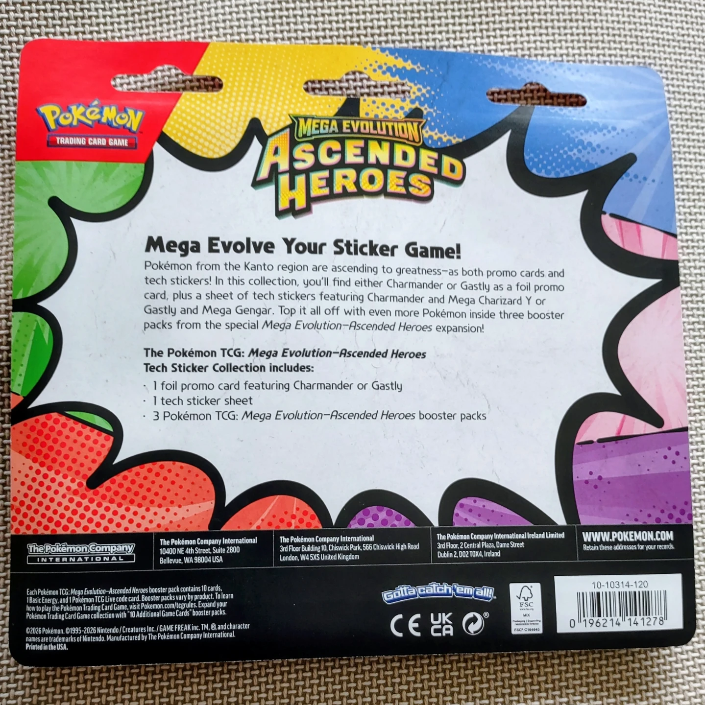 Pokemon Tech Sticker Collection Charmander/Gastly - photo 3