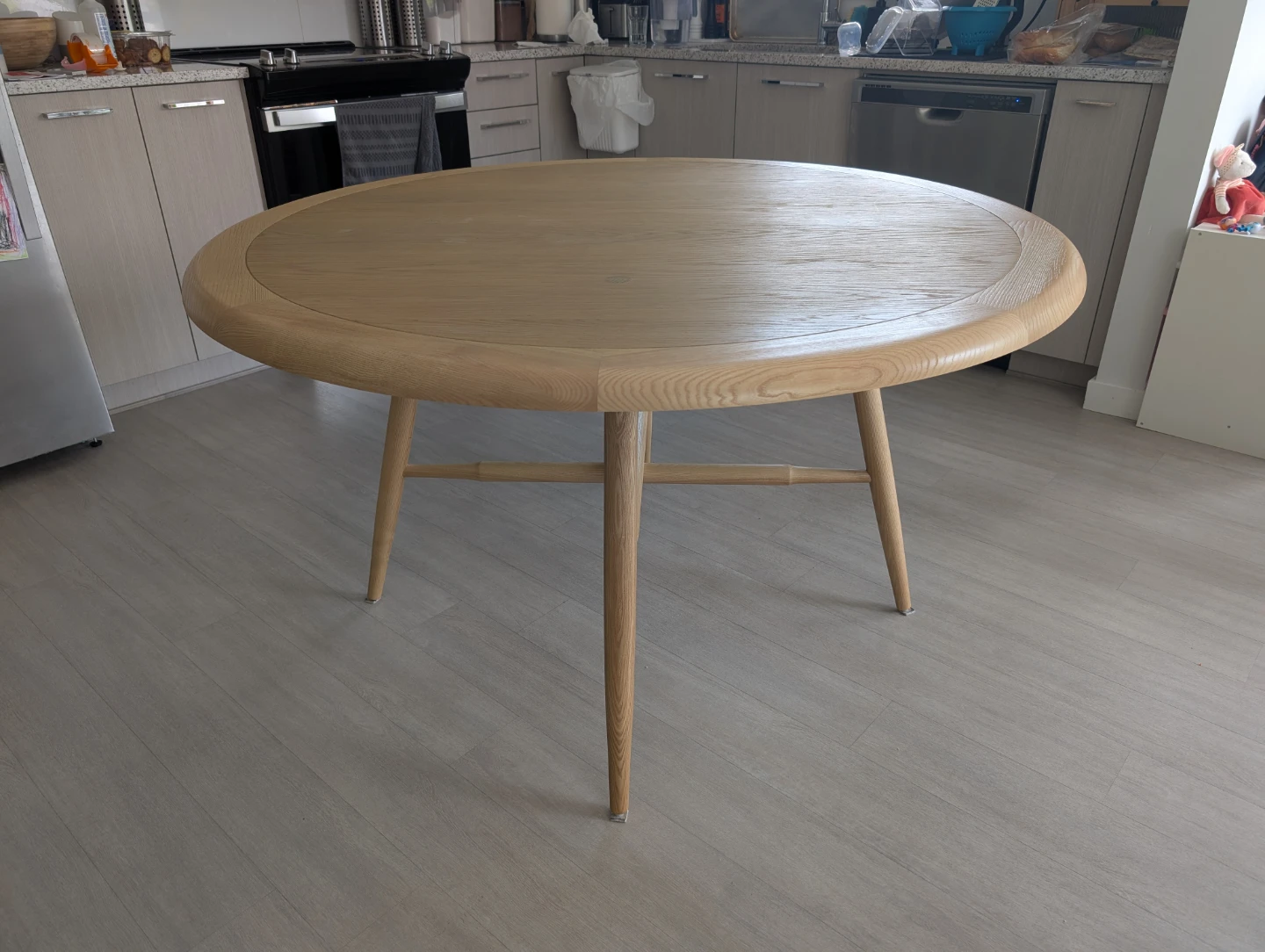 Malin Round Wood Dining Table 54''