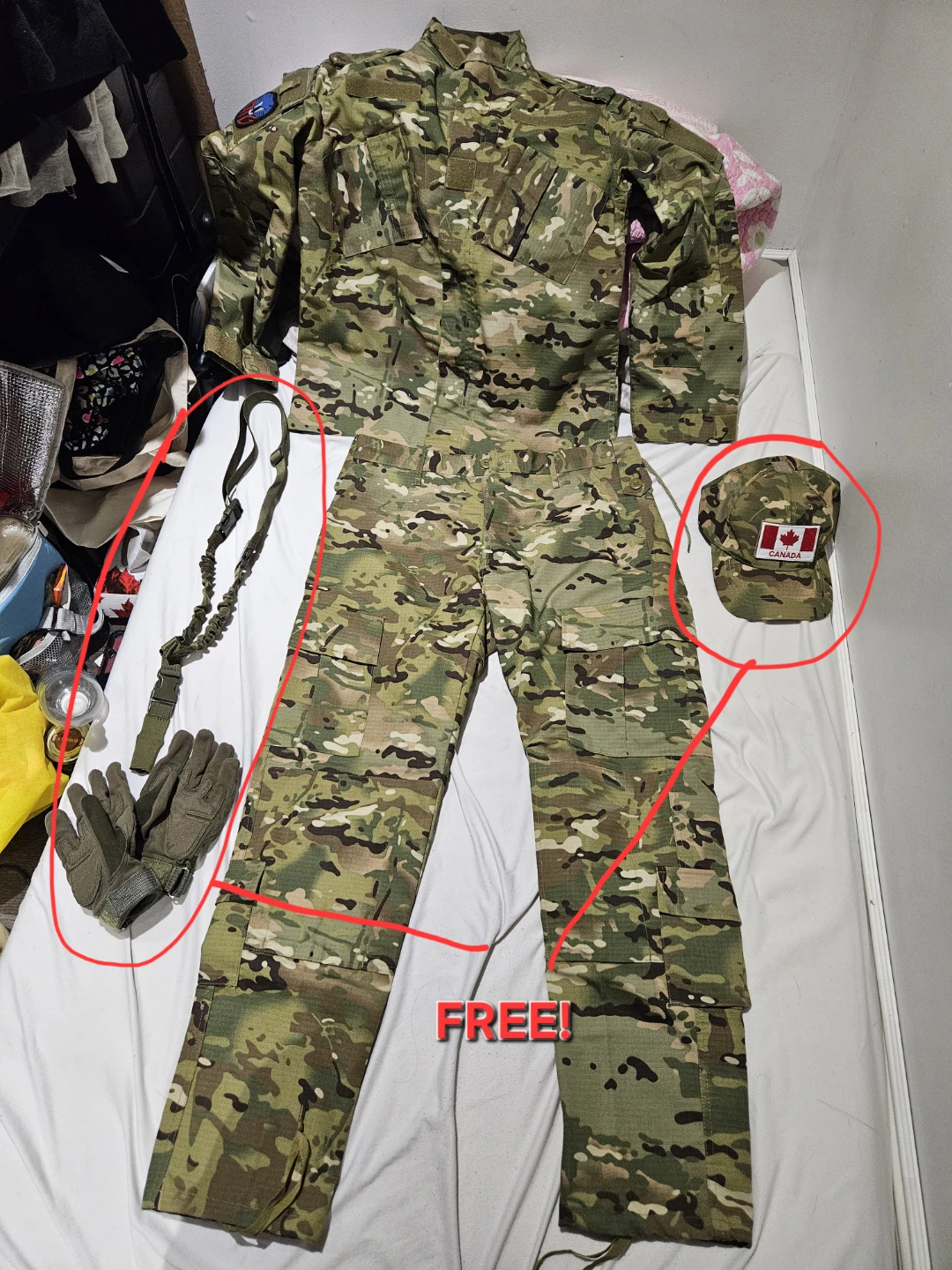 Multicam Military Uniform + FREE stuff