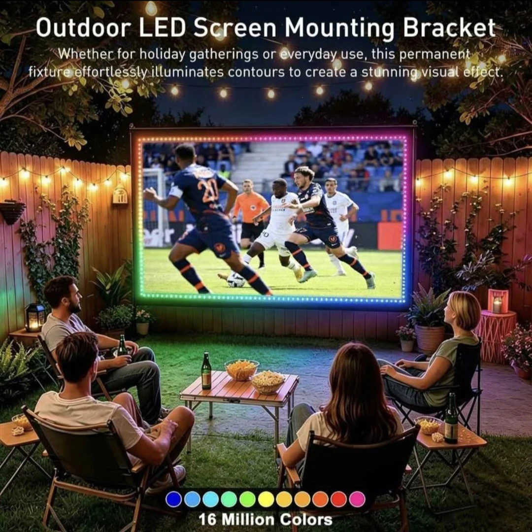 150-inch 4K LED Outdoor Projector Screen with RGB IC Lights - photo 5