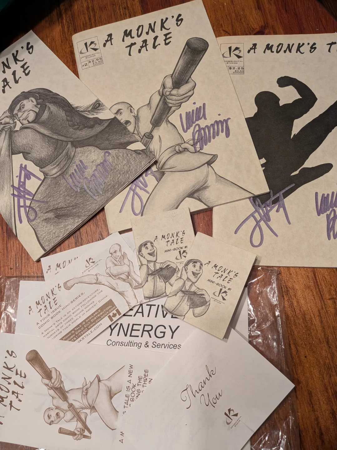 A Monk's Tale Comic Mini-Series Special Signed Edition