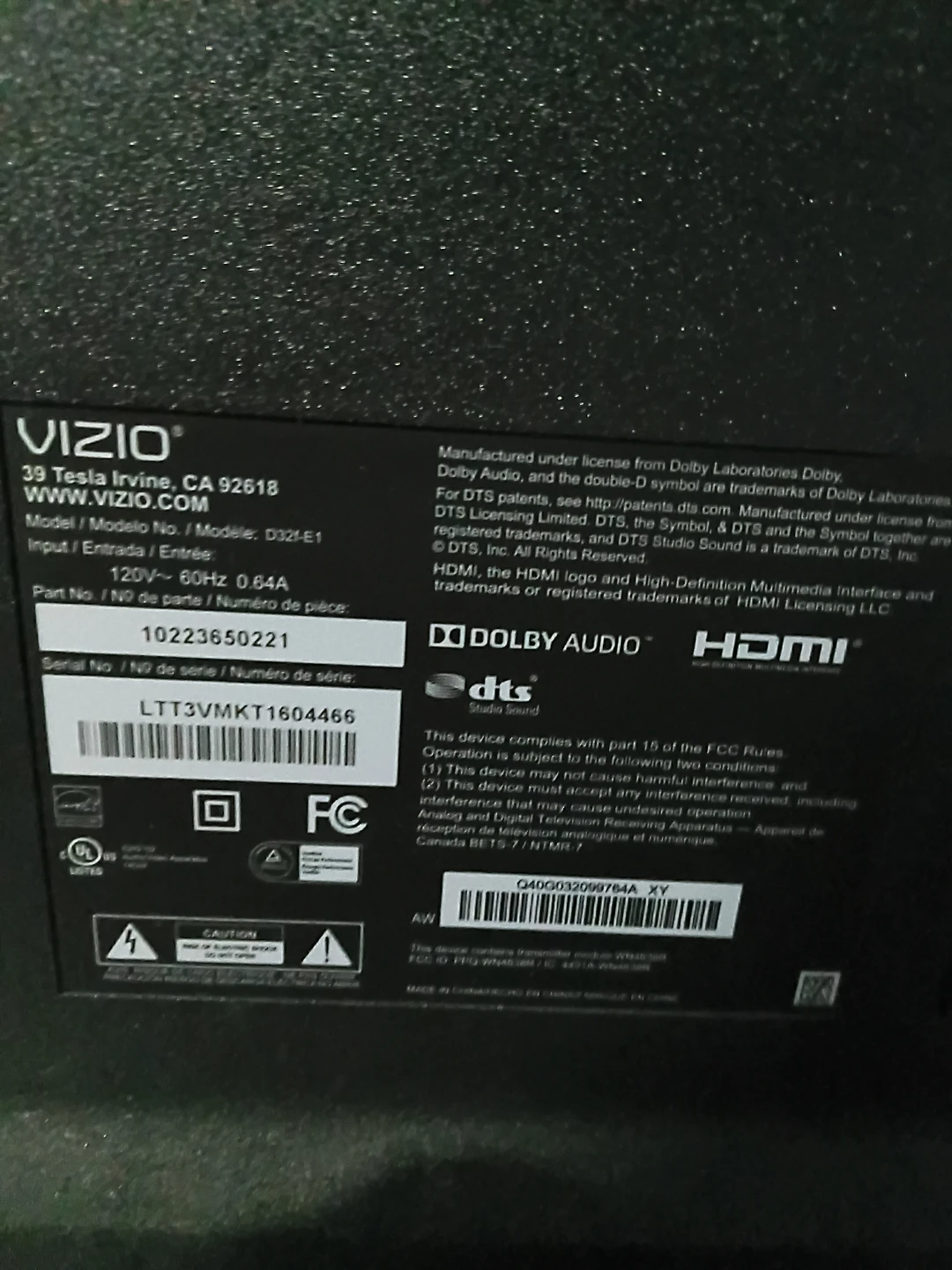 VIZIO D32F-E1 32-Inch LED TV - photo 2