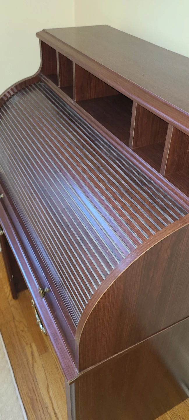 Rolltop Desk - Smaller Sized, Faux Wood - photo 5