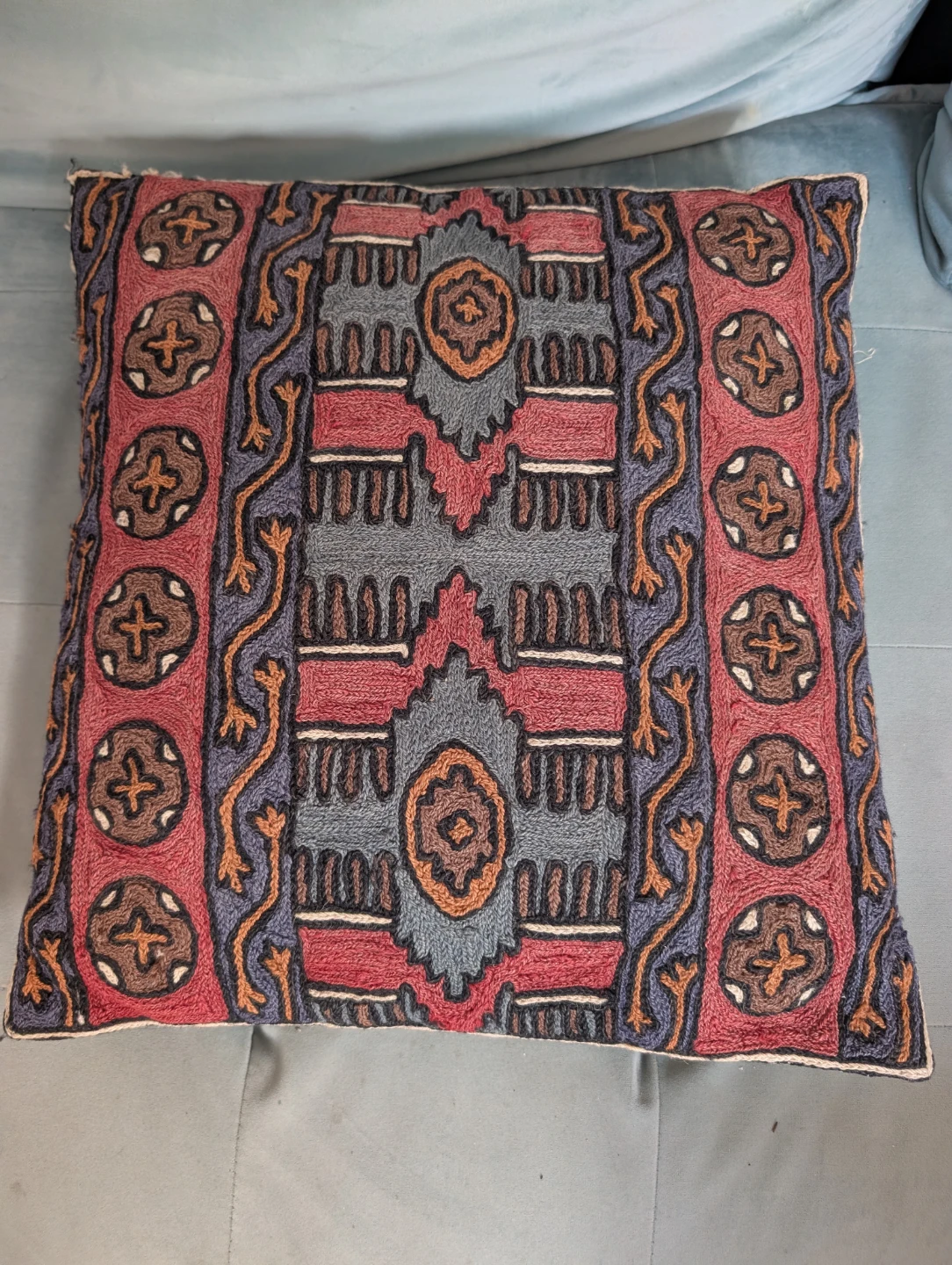 Decorative Moroccan Embroidered Pillow