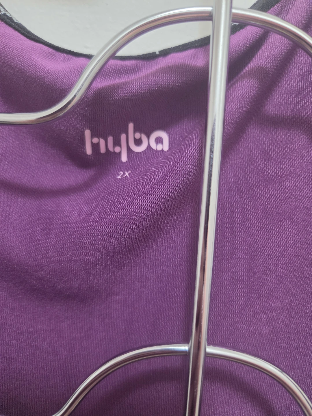 Hyba Athletic Tank Top and Capris Set - Purple/Black - 2X - photo 3