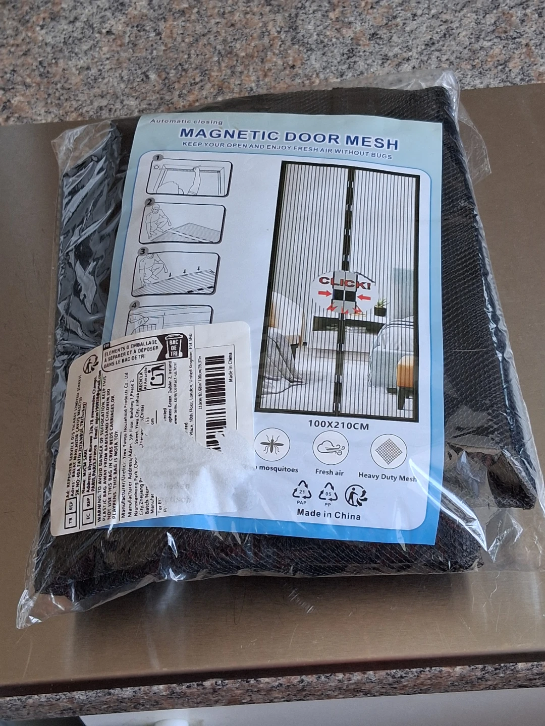 Magnetic Door Mesh Screen 100X210CM