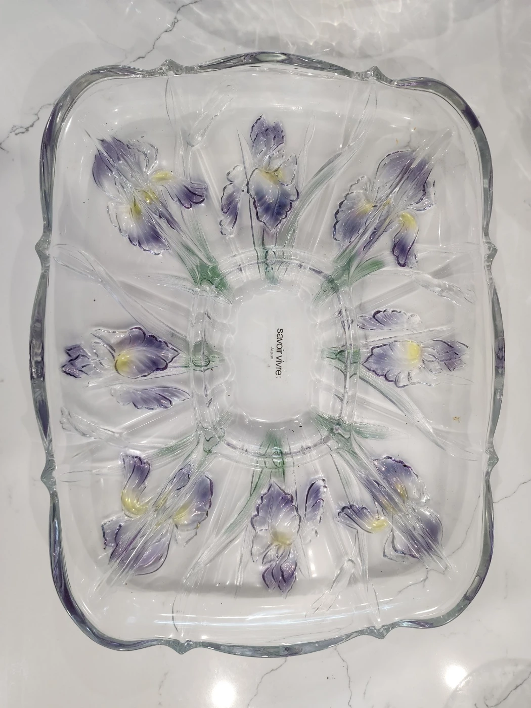 ​5-Pc Embossed Glass Centerpiece Set - photo 2