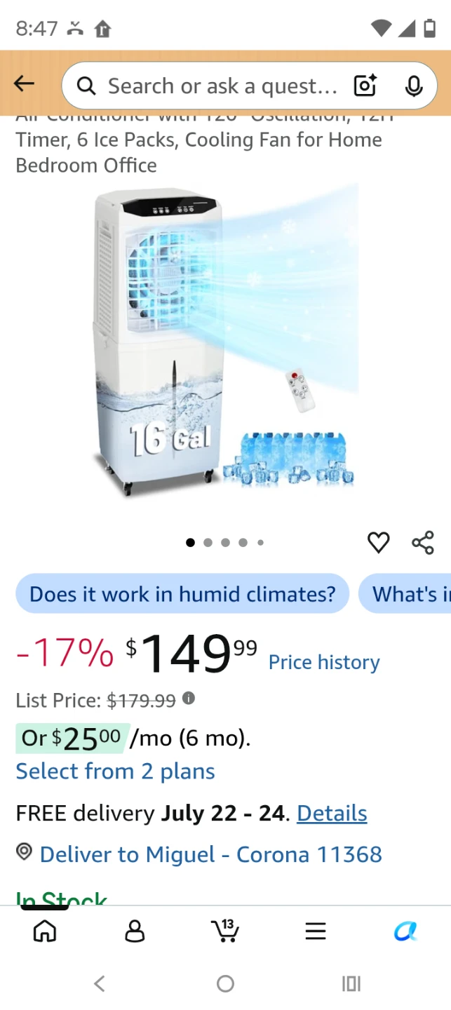 Portable Air Cooler