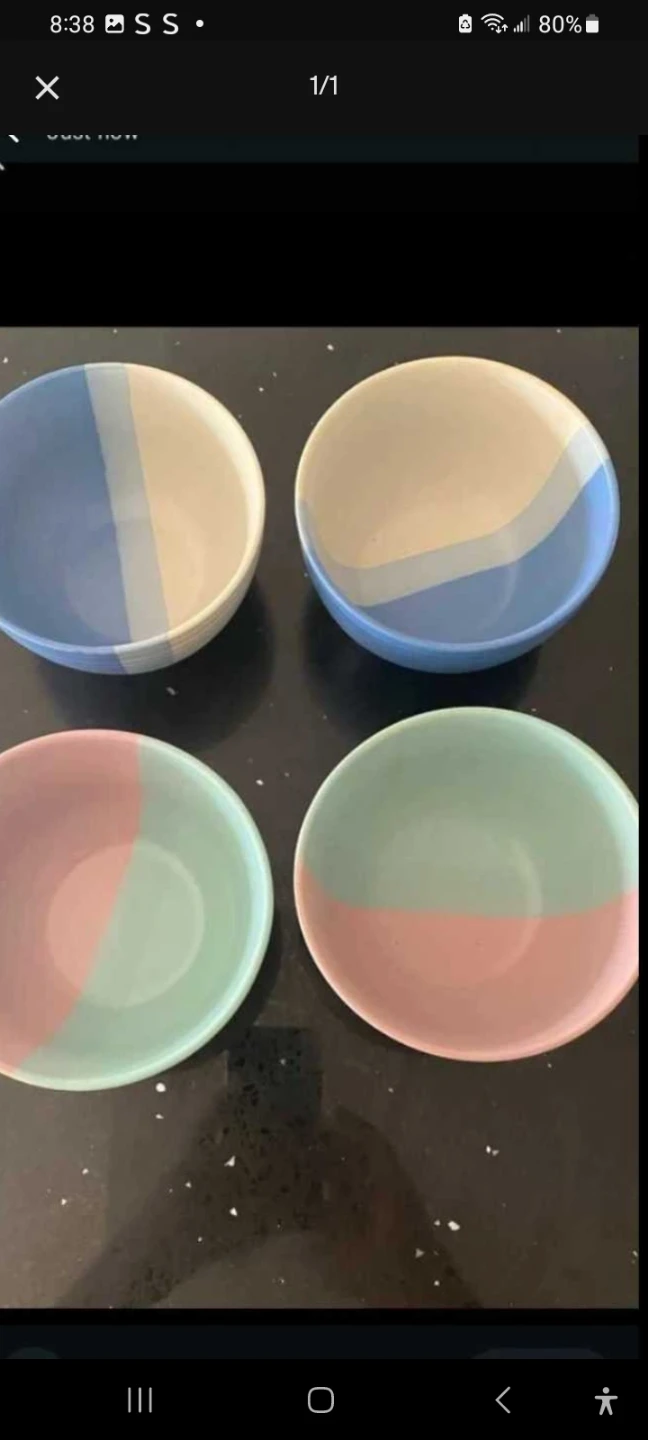 Set of 4 Ceramic Bowls