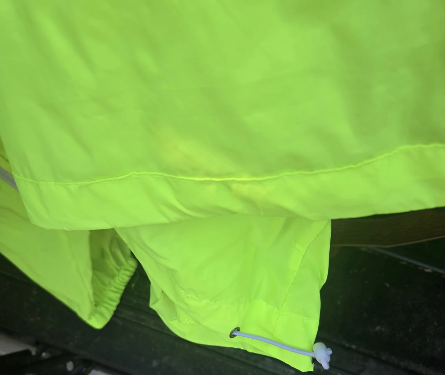 Men's reflective jacket.  Nylon lightweight hooded, Neon. XXXL. - photo 5