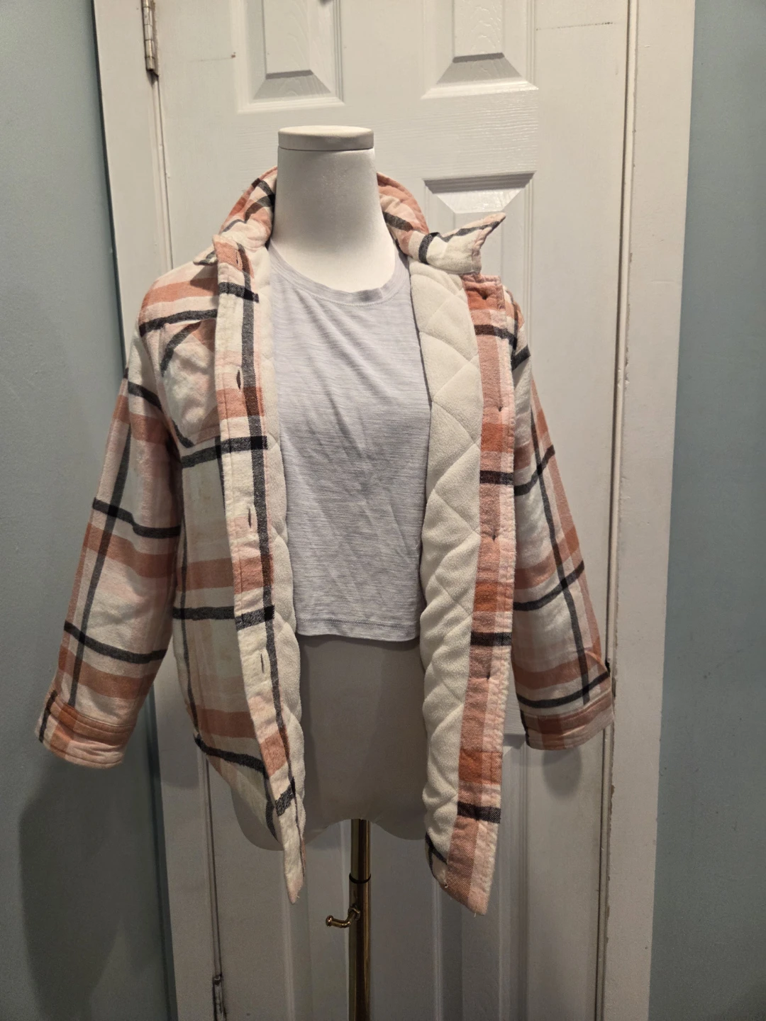 Wonder Nation Plaid Shacket Jacket