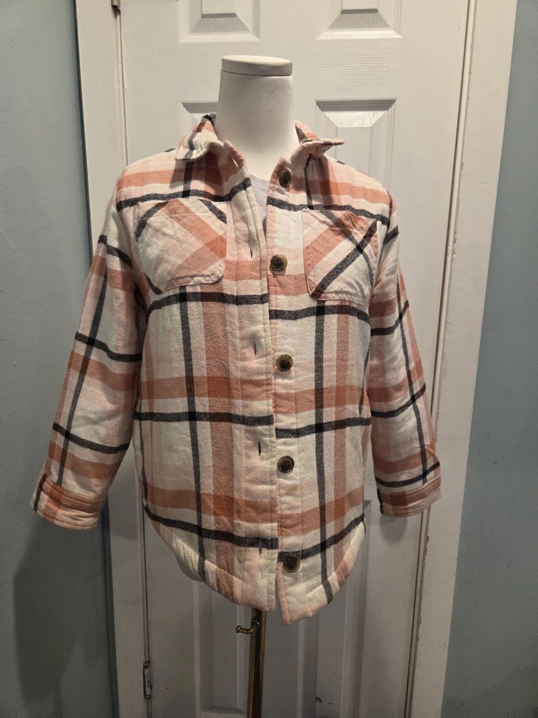 Wonder Nation Plaid Shacket Jacket - photo 2