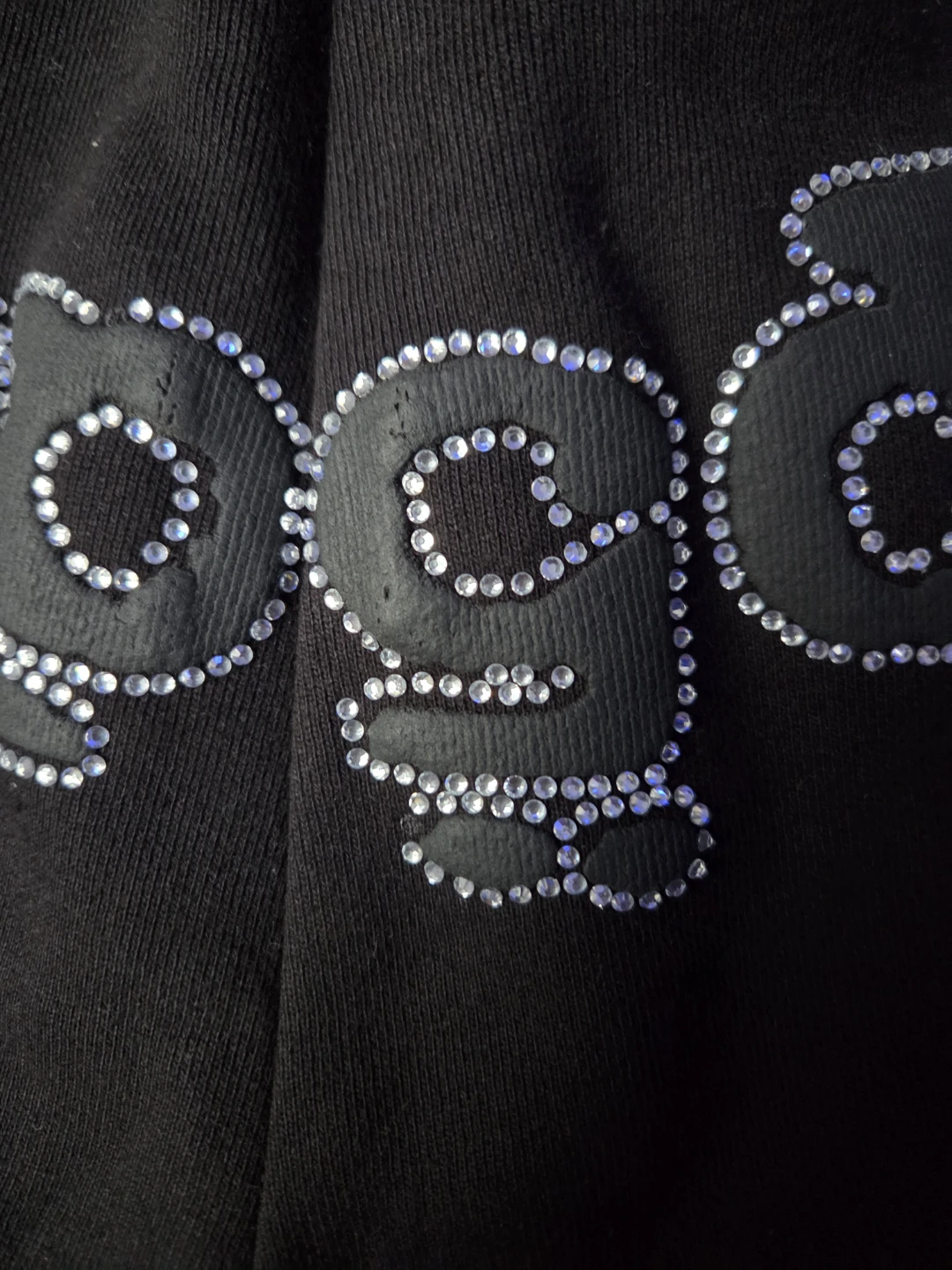 SP5DER Rhinestone Shorts Black Size S - photo 2