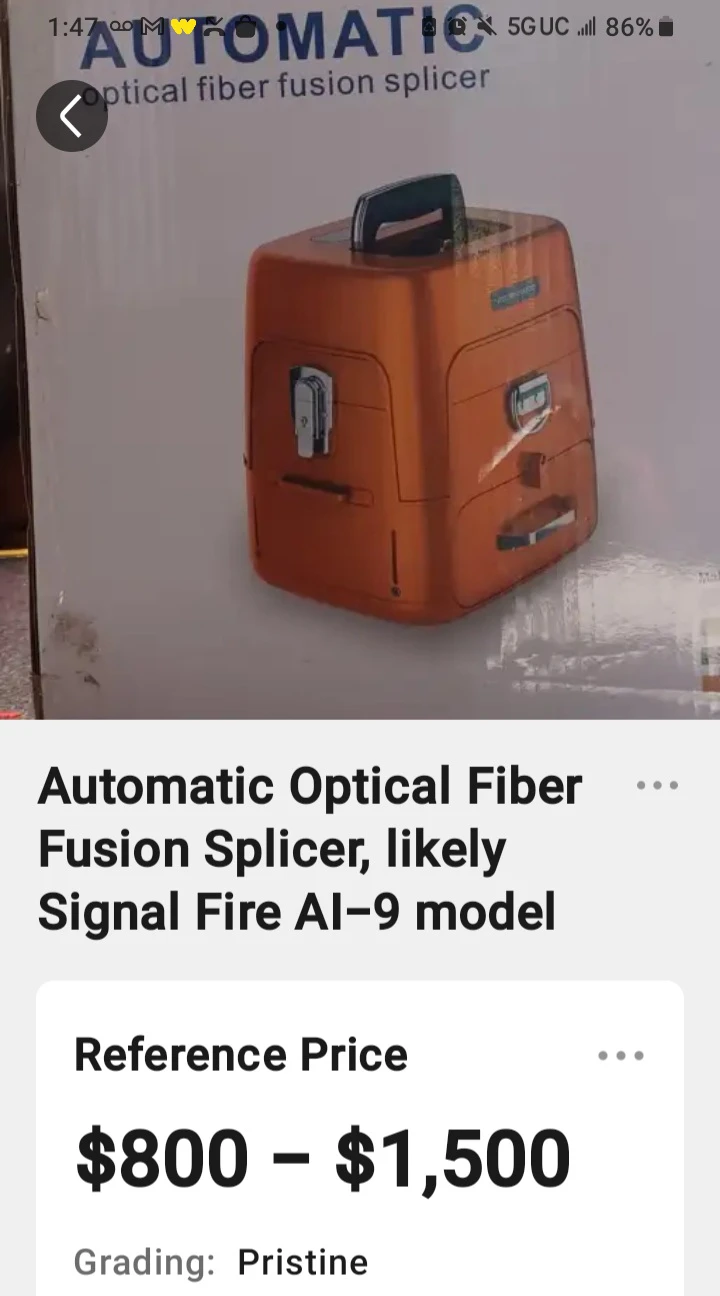 Automatic Optical Fiber Fusion Splicer - Orange