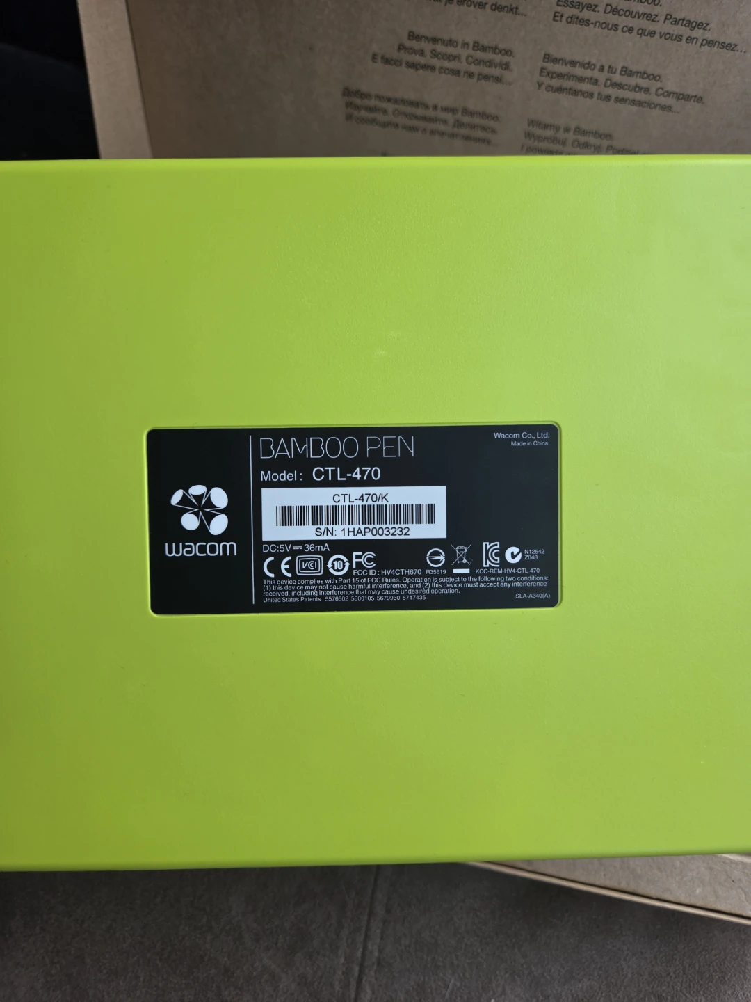 Wacom Bamboo Connect Pen Tablet CTL-470/K - photo 3