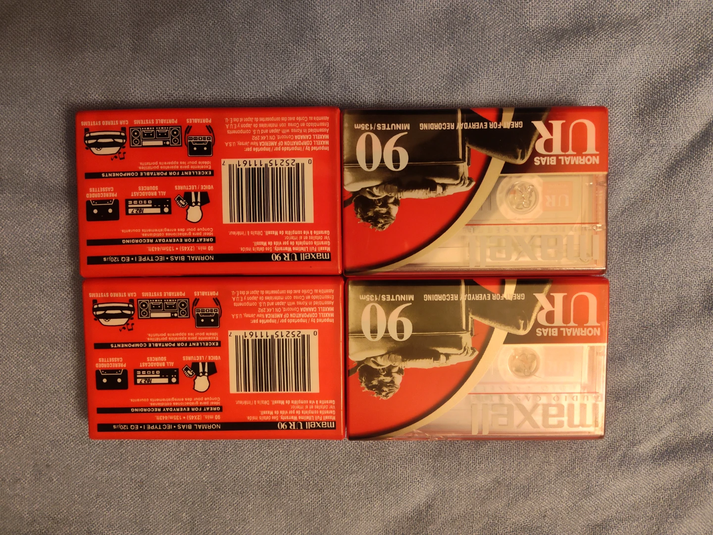 Maxell UR 90 Normal Bias Audio Cassette Tapes (4-Pack) - photo 2
