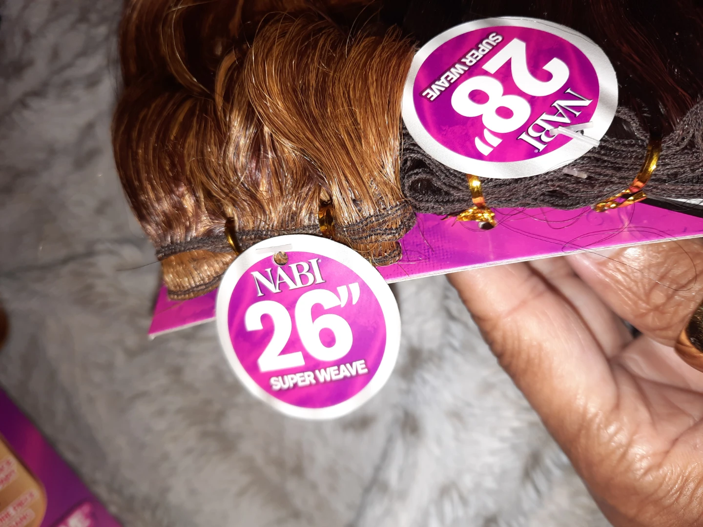 NWT Nabi Super Weave Synthetic Hair Extensions BROWN BLOND - photo 4