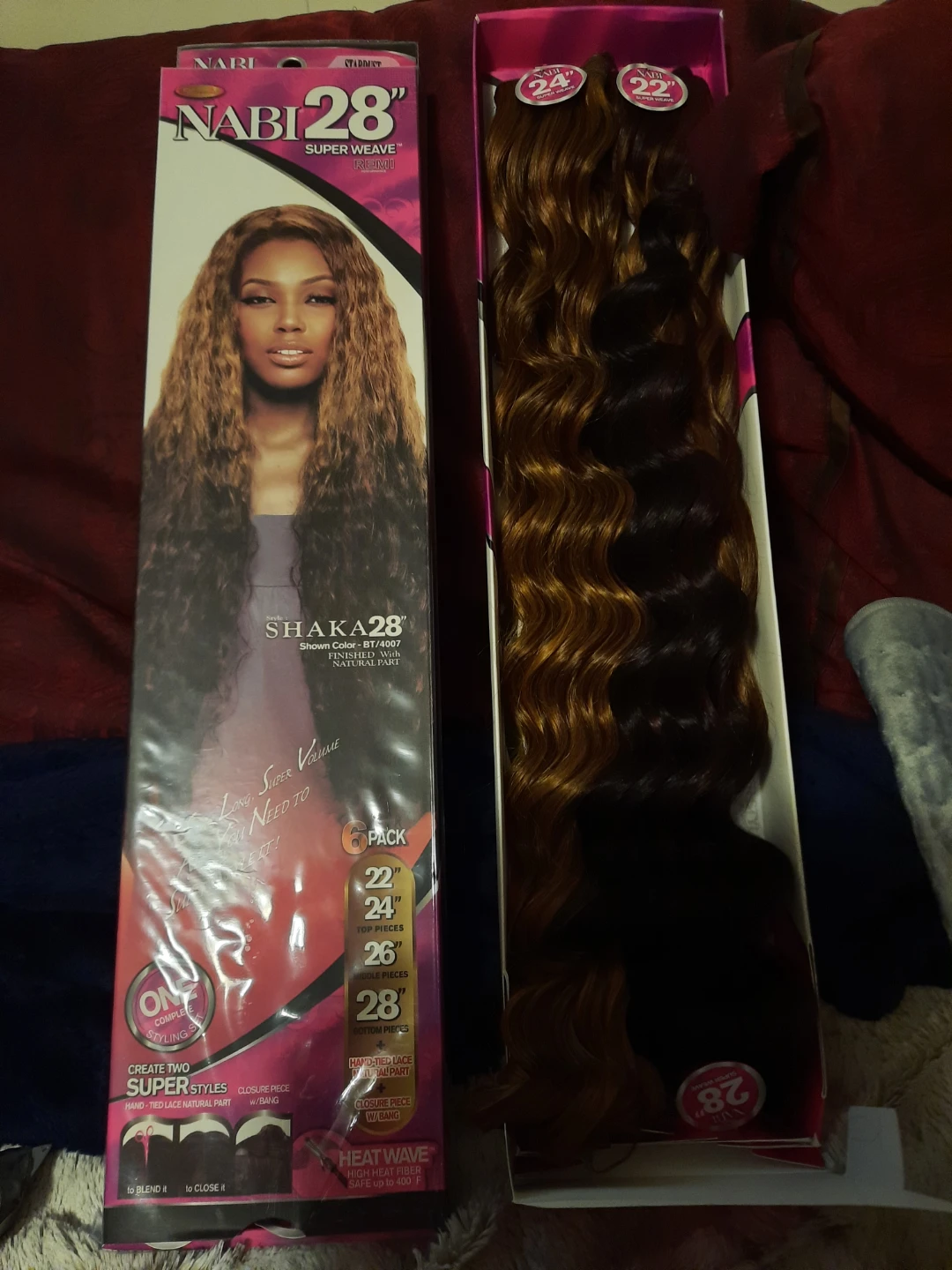 NWT Nabi Super Weave Synthetic Hair Extensions BROWN BLOND - photo 5