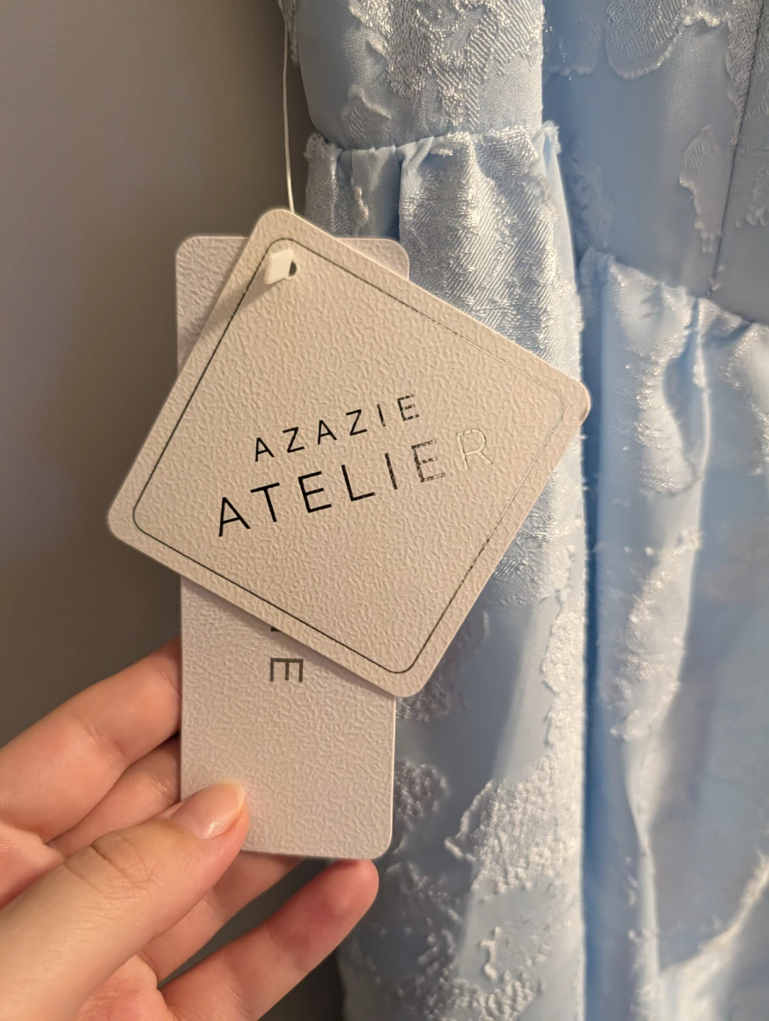Azazie Atelier Hazel Maxi Dress - Powder Blue - US 16 - photo 2