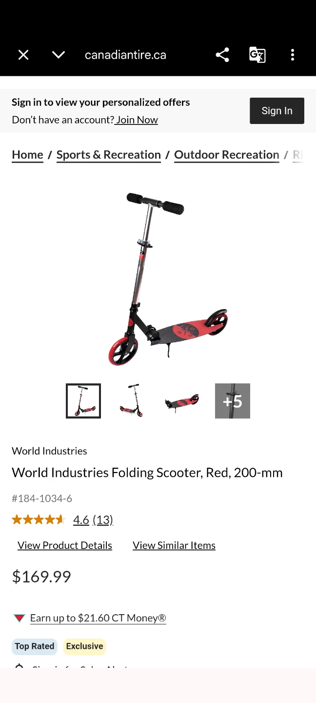 World Industries Folding Scooter - Red - photo 5