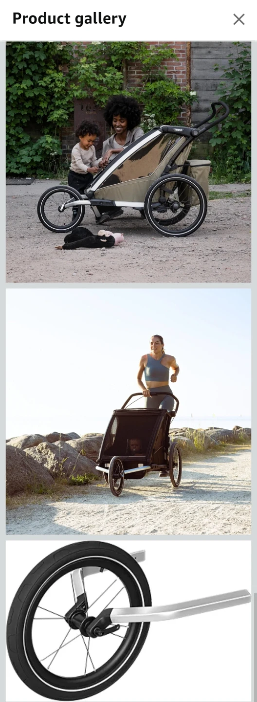 New- Thule Chariot 2 Jogging Kit Single - photo 5
