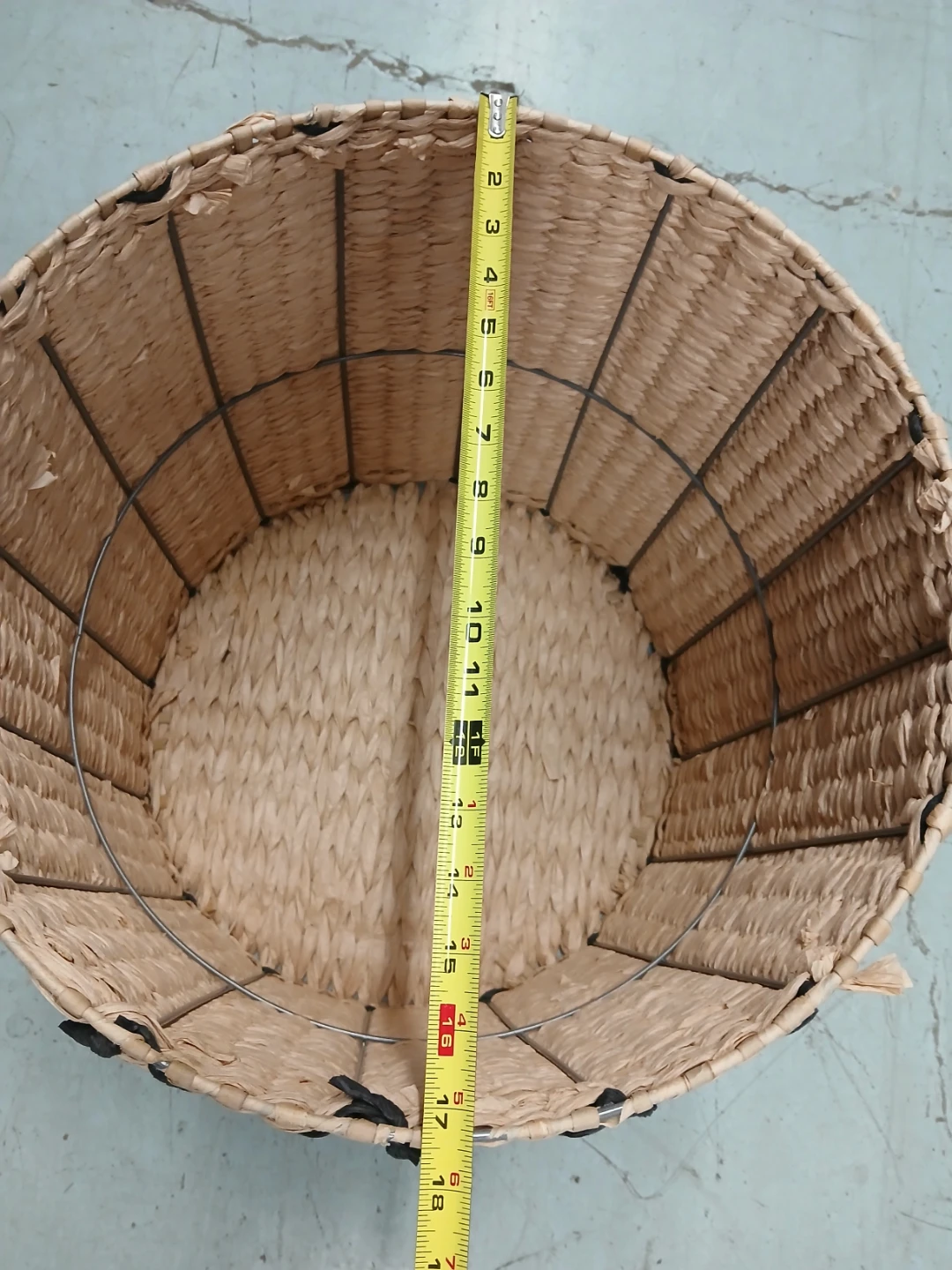 Woven laundry basket or Storage Basket with Handles - photo 3