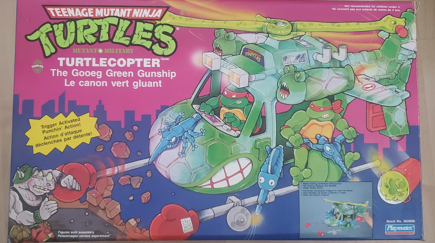 Playmates TMNT Turtlecopter Gooeg Green Gunship