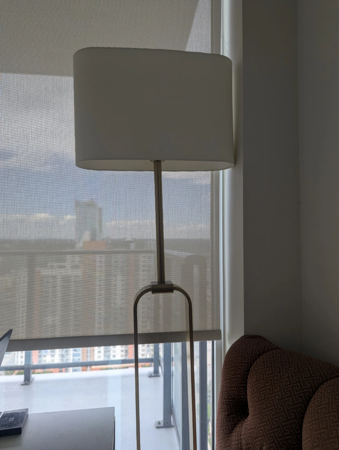 IKEA UPPVIND Floor Lamp - Brass Plated/White - photo 4