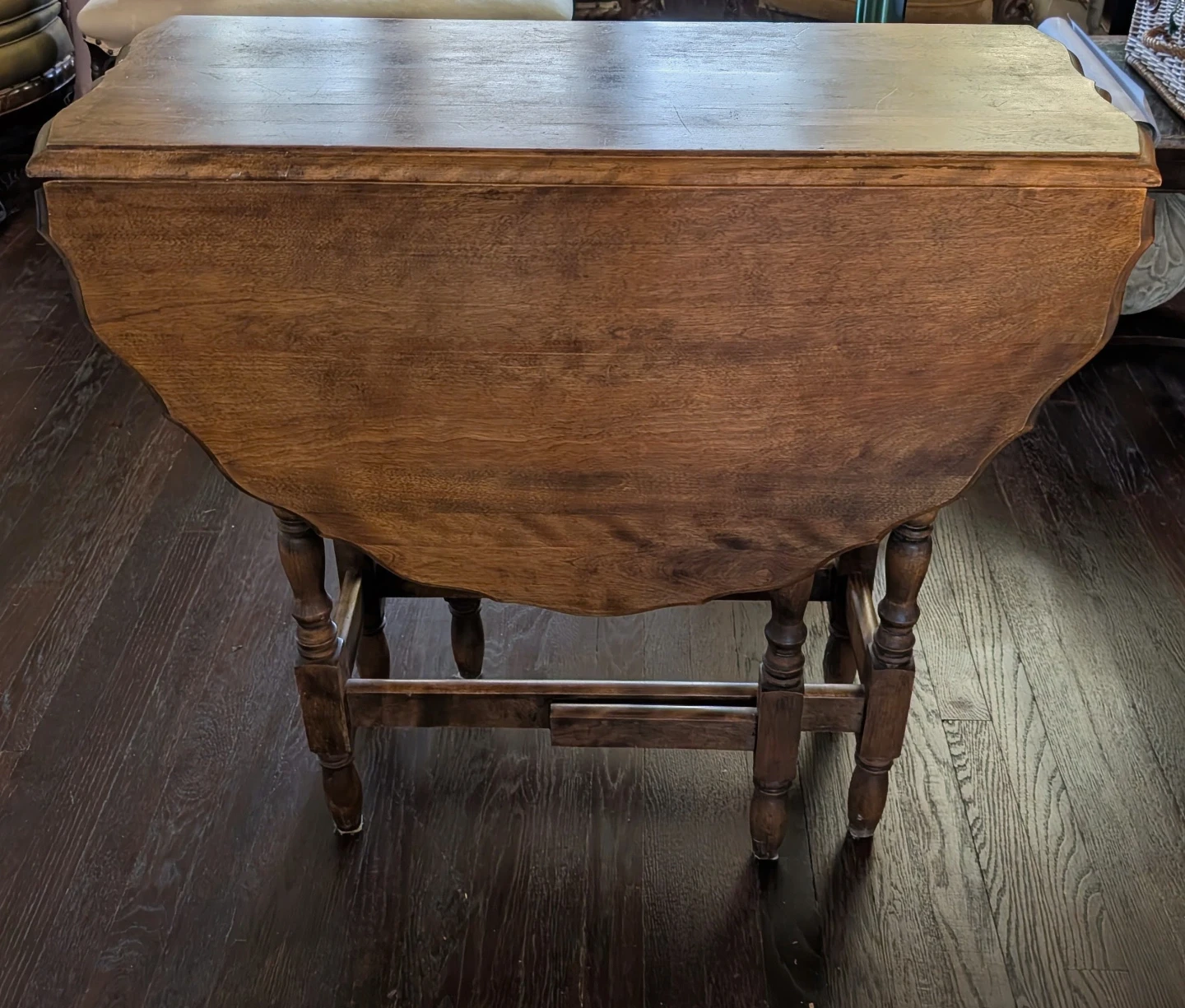 Antique drop leaf table - photo 2