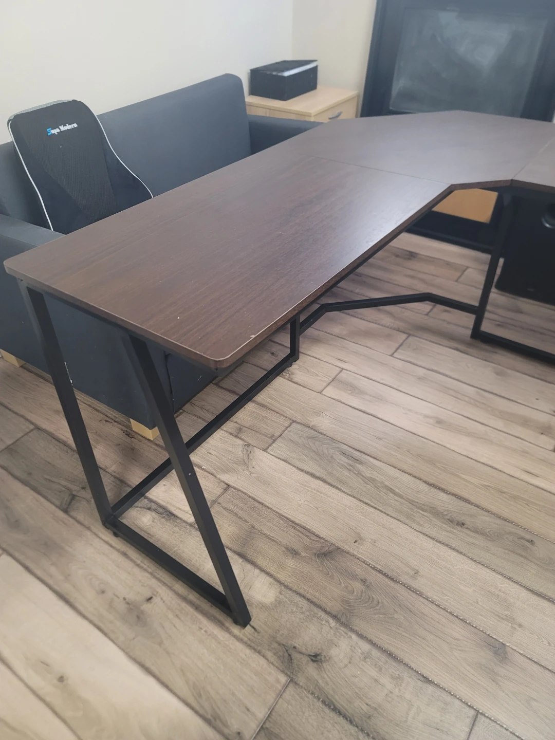 L-Shaped Desk with Shelving - photo 3