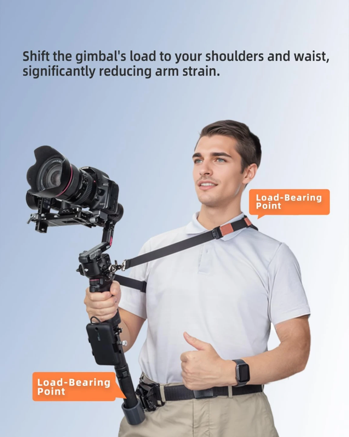 Camera Gimbal Support System with Waist Belt - photo 4