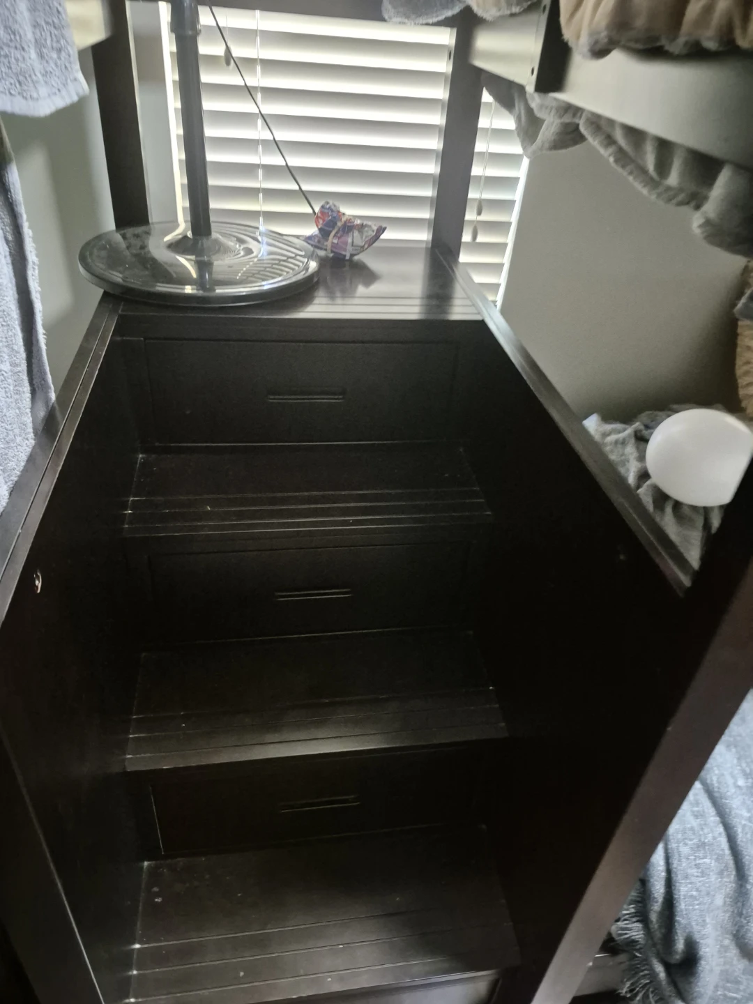 Dark Wood Bunk Bed with Integrated Drawers - photo 4