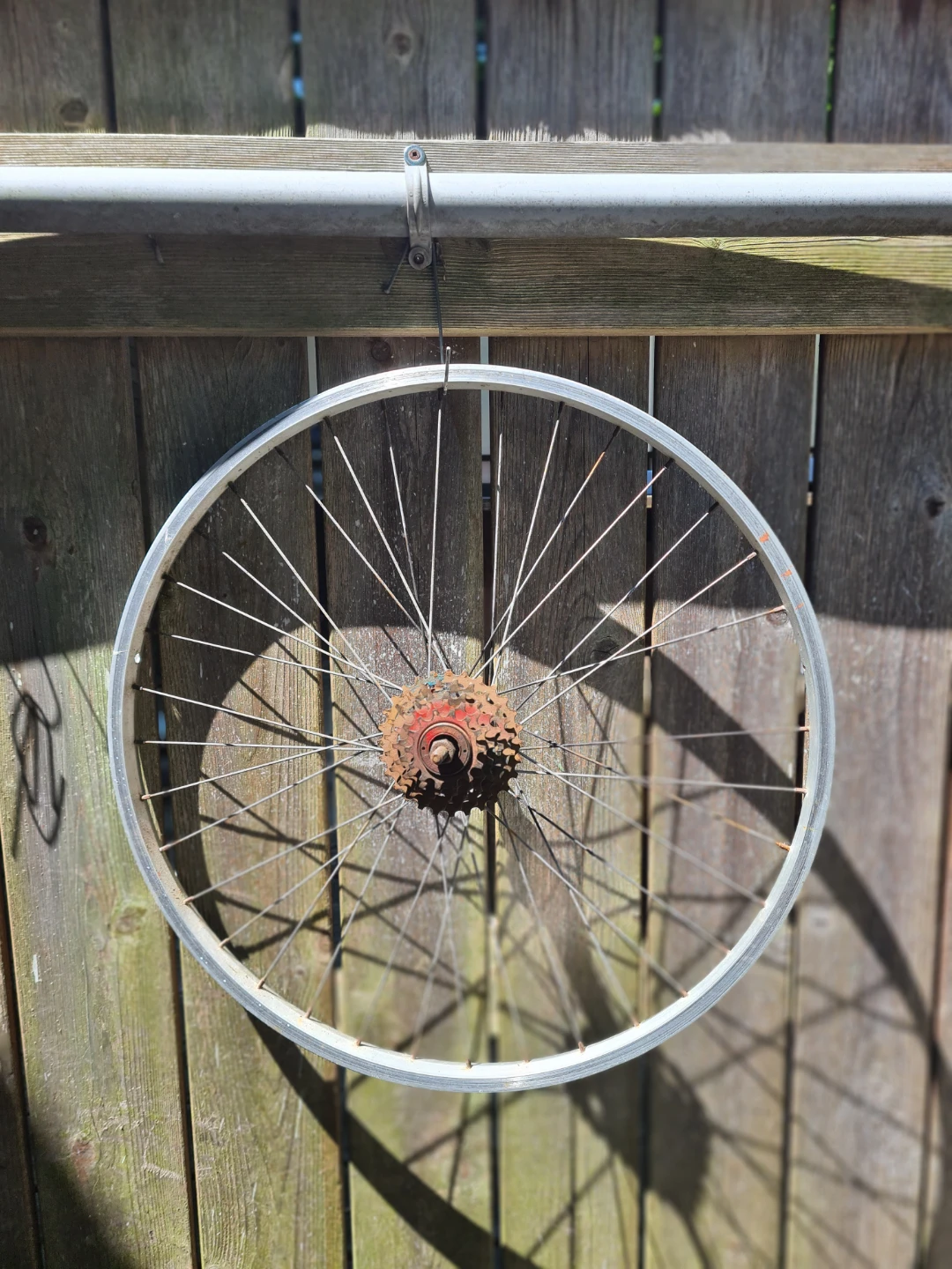Used Bicycle Wheel with Cassette