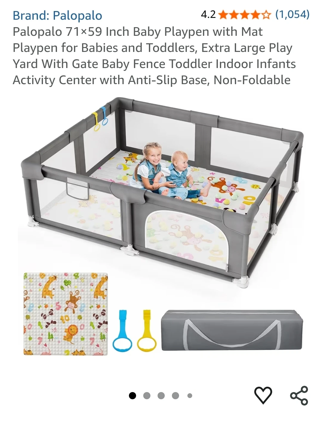Grey Playpen (Great condition!) - photo 4