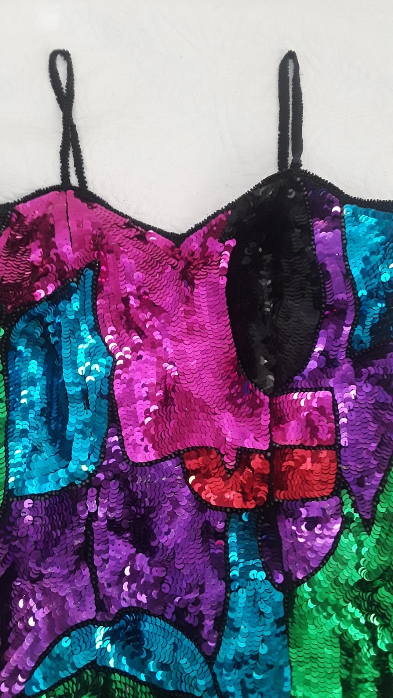 Gorgeous Vibrant Sequin Strapless Dress - photo 2