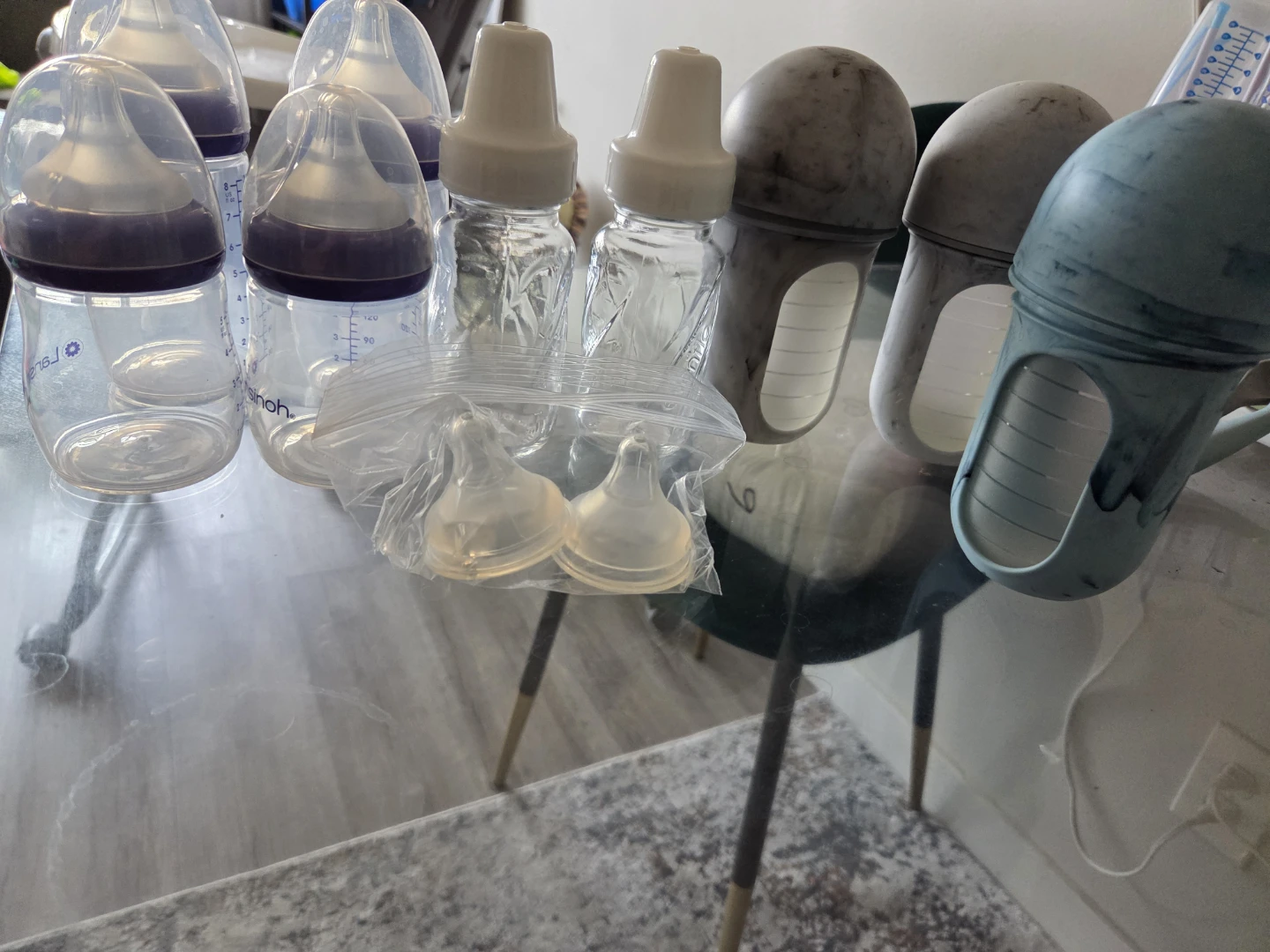 Assorted Baby Bottles and Accessories