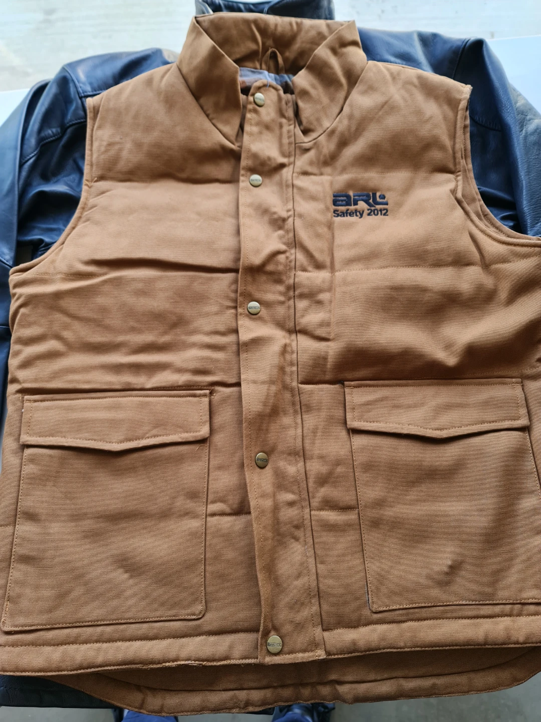 Dakota Brown Canvas Work Vest L/G