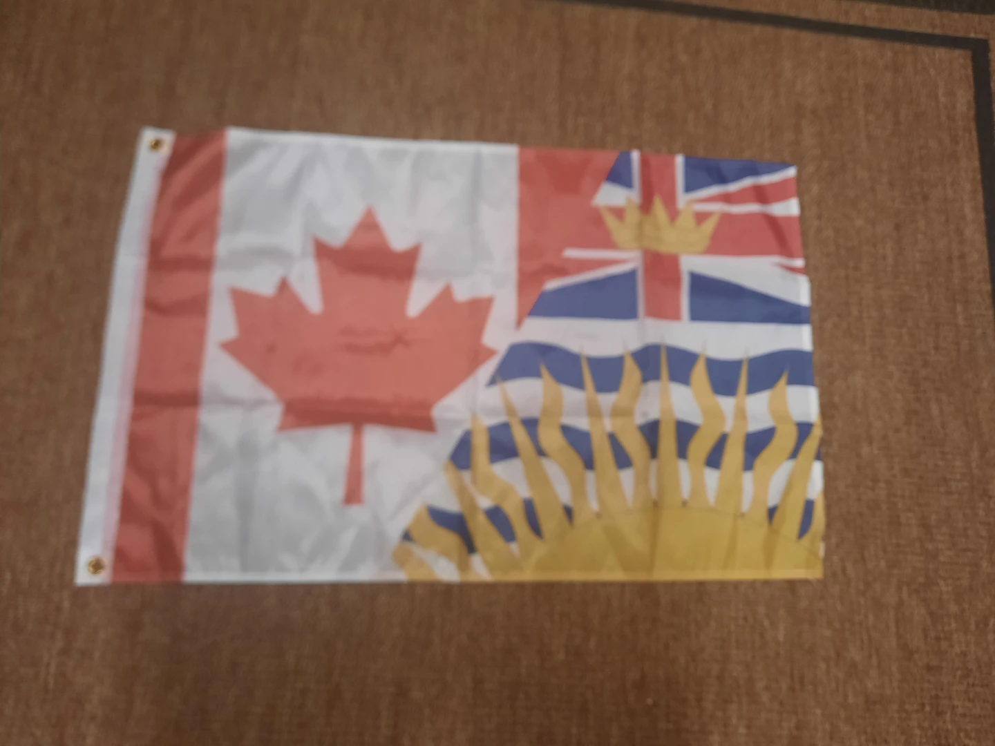 Canadian and British Columbia Flag Set