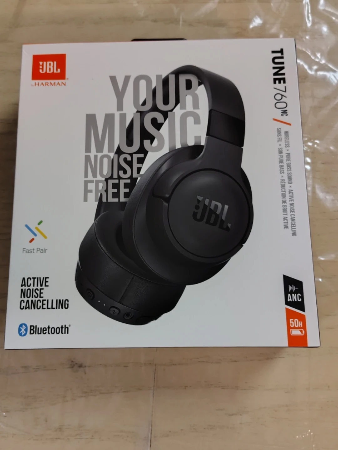 JBL Tune 760NC Wireless Noise Cancelling Headphones