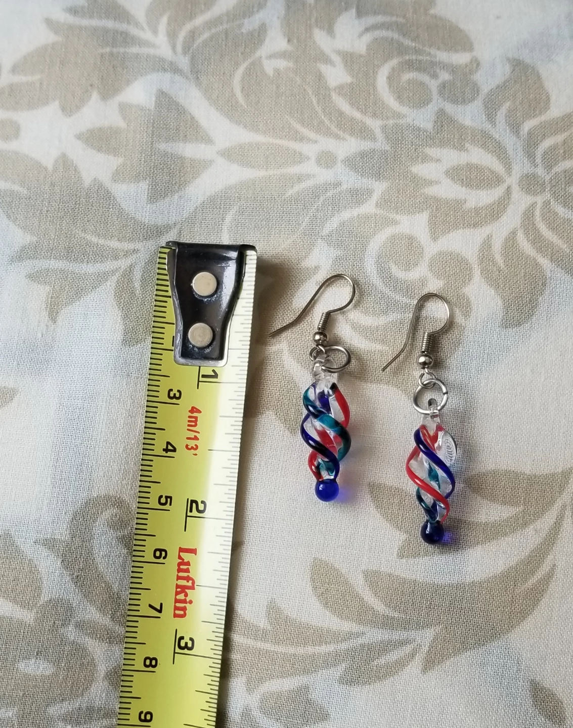 Glass Swirl Pendant and Earring Set - photo 4