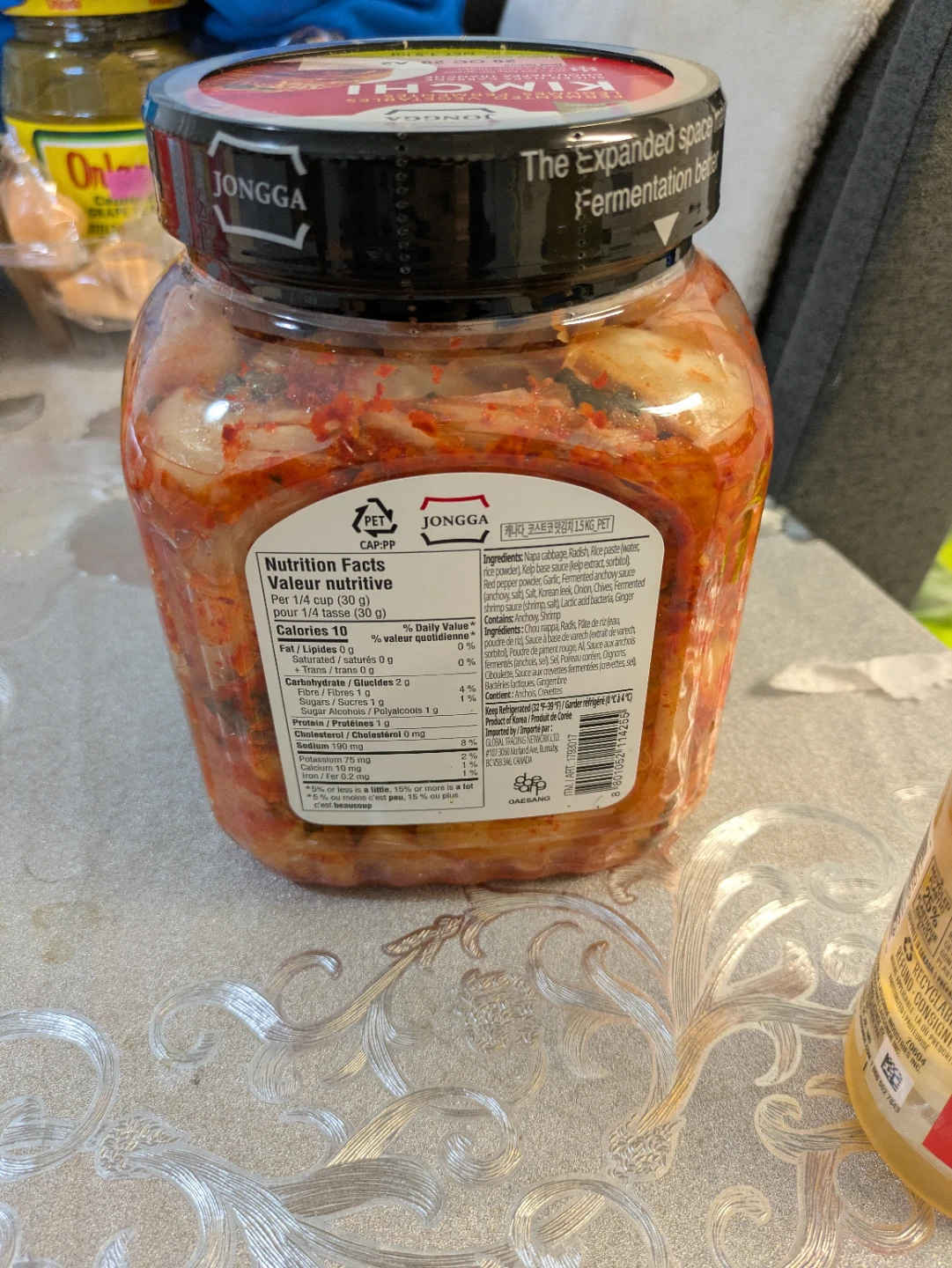 Jongga Sliced Napa Cabbage Kimchi 1.5 kg