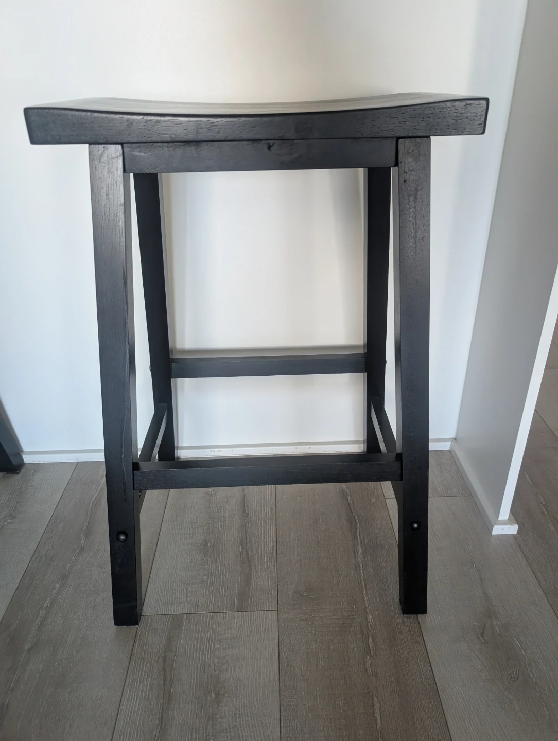 Black Wooden Counter Stools (Set of 4) - photo 2